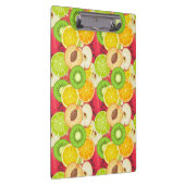 Buntes Spaß-Frucht-Muster Klemmbrett (Rechts)