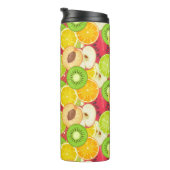 Buntes Spaß-Frucht-Muster Thermosbecher (Nach rechts gedreht)