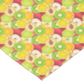 Buntes Spaß-Frucht-Muster Tischdecke (Schrägansicht)