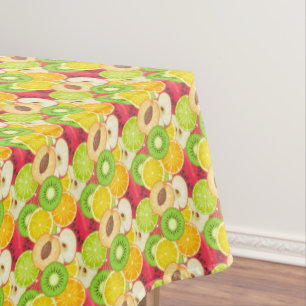 Buntes Spaß-Frucht-Muster Tischdecke