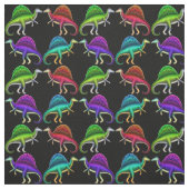 Buntes Spinosaurus Dinosaurier Paleo Gewebe Stoff (Muster)