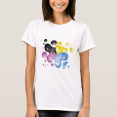 Buntes Spritzen-Shirt T-Shirt (Vorderseite)