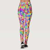 Buntes Spritzer-Farben-Regenbogen-Spritzen-Trendy Leggings (Rückseite)
