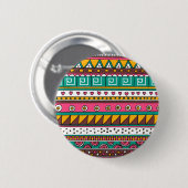 Buntes Stammes- Muster Button (Vorne & Hinten)