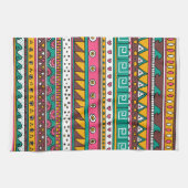 Buntes Stammes- Muster Geschirrtuch (Horizontal)