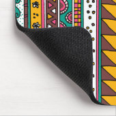 Buntes Stammes- Muster Mousepad (Ecke)