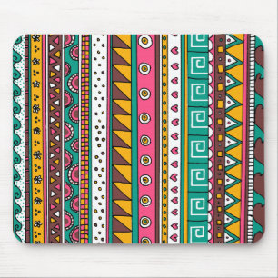 Buntes Stammes- Muster Mousepad