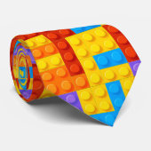 Buntes stapelndes Spielzeug blockiert wunderliche Krawatte (Gerollt)