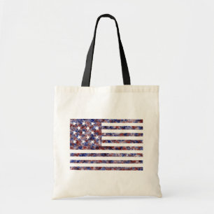 Buntes Sternenbanner Amerika Flagge Tragetasche