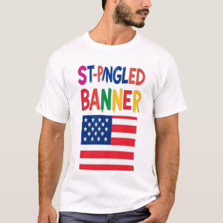 Buntes Sternenbanner USA-Flagge T-Shirt