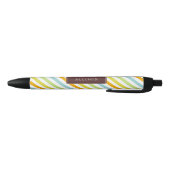 Buntes Streifen-Muster Kugelschreiber (Unterseite)