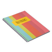 Buntes Streifen-Notizbuch Notizblock (Rechte Seite)
