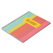 Buntes Streifen-Notizbuch Notizblock (Linke Seite)