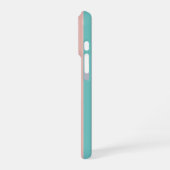 Buntes Streifen Smiley Gesicht iPhone Hülle (Linke Seite)