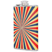 Buntes Streifenmuster Flachmann (Links)