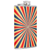 Buntes Streifenmuster Flachmann (Rechts)