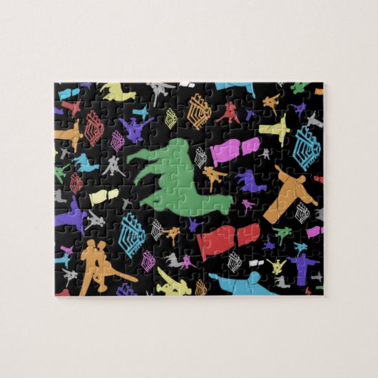 Buntes Südamerika Puzzle (Horizontal)