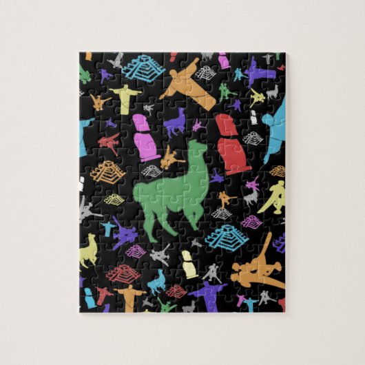 Buntes Südamerika Puzzle (Vertikal)