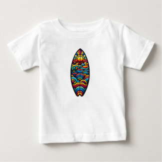 Buntes Surfbrett Baby T-shirt