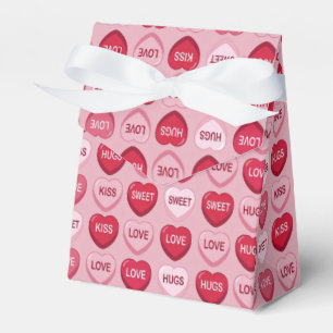 buntes Süßigkeiten Valentinstag Herz Muster Geschenkschachtel