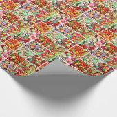 Buntes Süßigkeitsmuster-Packpapier Geschenkpapier (Ecke)
