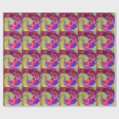 Buntes Tie-Dye-Geschenkpapier Geschenkpapier (Flach)