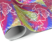 Buntes Tie-Dye-Geschenkpapier Geschenkpapier (Rolleneckpunkt)