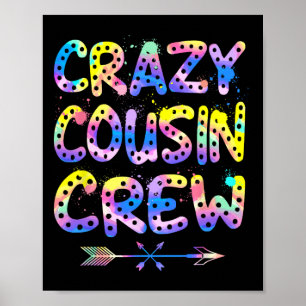 Buntes Tie-Dye-irres-Vetter-Crew-Urlaub-Vetter Poster
