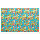 Buntes Tierzug-Gewebe Stoff (Fat Quarter (45,7 x 55,9 cm))