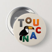 Buntes Toucan Button (Vorne & Hinten)