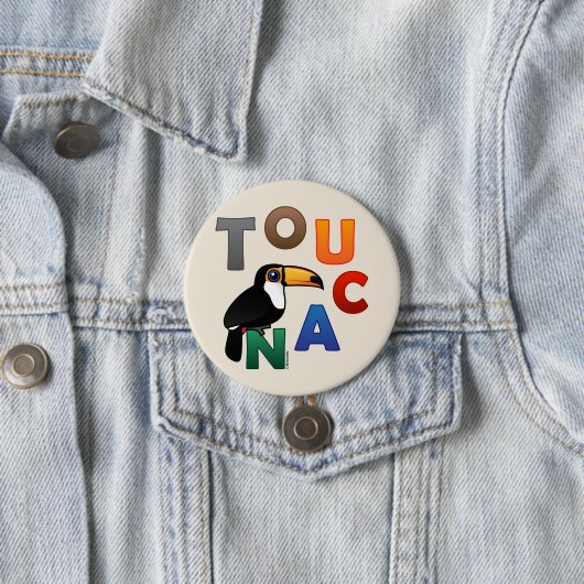 Buntes Toucan Button (Beispiel)