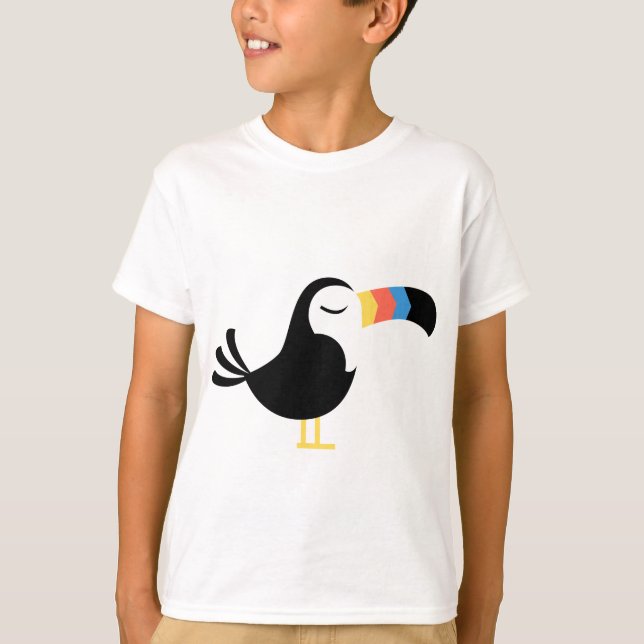 Buntes Toucan T-Shirt (Vorderseite)