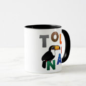 Buntes Toucan Tasse (VorderseiteRechts)