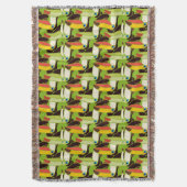 Buntes Toucans 2 Decke (Vorderseite Vertikal)