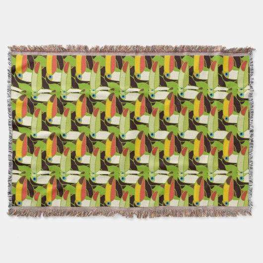 Buntes Toucans 2 Decke (Vorderseite)