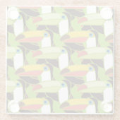 Buntes Toucans 2 Glasuntersetzer (Rückseite)