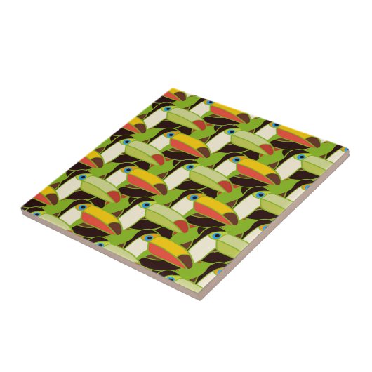 Buntes Toucans Fliese (Seite)
