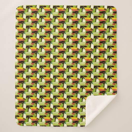 Buntes Toucans Sherpadecke (Vorderseite)