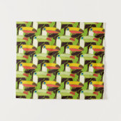 Buntes Toucans Wandteppich (Vorderseite (Horizontal))