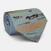 buntes townscape flüchtiger Aquarell-Kunstentwurf Krawatte (Gerollt)