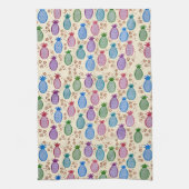 Buntes tropisches Ananas-Geschirrtuch Geschirrtuch (Vertikal)