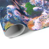 Buntes tropisches Korallenriff Geschenkpapier (Rolleneckpunkt)
