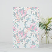 Buntes tropisches Muster Briefpapier (Stehend Vorderseite)