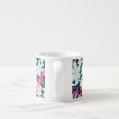 Buntes tropisches Muster Espressotasse (Rückseite)