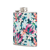 Buntes tropisches Muster Flachmann (Links)