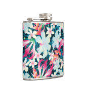 Buntes tropisches Muster Flachmann (Rechts)