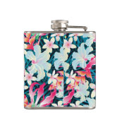 Buntes tropisches Muster Flachmann (Rückseite)