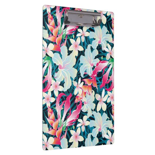 Buntes tropisches Muster Klemmbrett (Rechts)