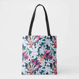 Buntes tropisches Muster Tasche