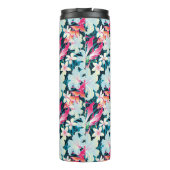 Buntes tropisches Muster Thermosbecher (Rückseite)